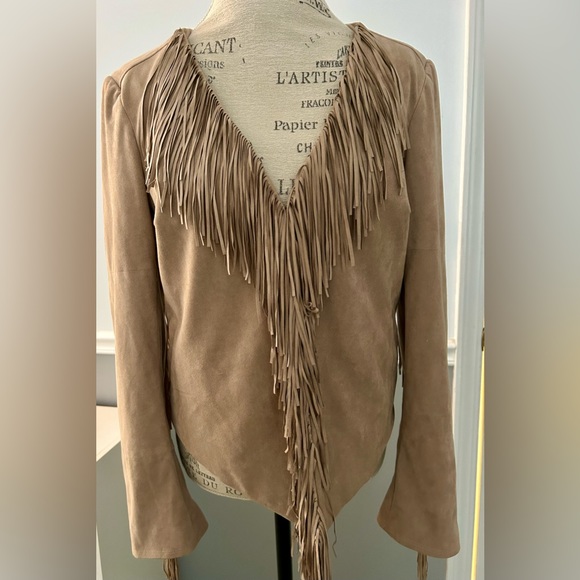 Guess size L fringed faux suede jacket - Picture 9 of 10